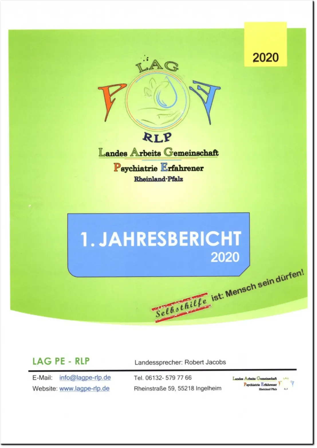 1. Jahresbericht zu den Aufgaben und Zielen 